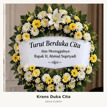 Krans Bunga Duka Sepatan